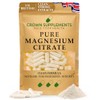 Pure Magnesium Citrate Capsules | Elemental Magnesium 15.3% | Clean