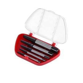 JTKREW 5 Piece Screw Extractor Set, Screw Extractor Remover from Broken Screws Removing Damaged Screws Puller from Broken Screw Extractor Extractor Set for Damaged
