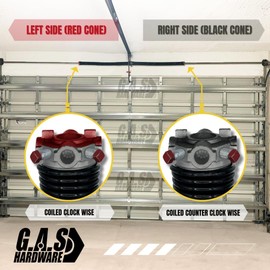 Alcan Garage Door Torsion Spring 218x1.75x33 Springs for Garage Door Repair | Left Hand Wound Replacement for Right Side of Garage (Black Cone)