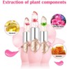 6Pcs Crystal Clear Flower Jelly Lipstick Set Long Lasting Moisturizing