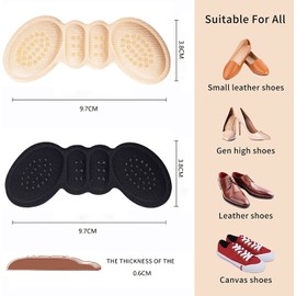 JUTOSU Heel Pad, Cushion Pad, Heel Protection Pad, Shoe Heel Protection Pad, Anti-Slip Pad, Anti-Slip Prevention, Anti-Slip, Size Adjustment, Shock Absorption, Heel Repair, Heel Protection, Pain Relief, Heel Slip Prevention, Heel Cushion, Heel Cushion, S