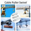 ATREFUU 5 Ton Cable Pulling Swivel, Swivel Wire Bearing Breakaway