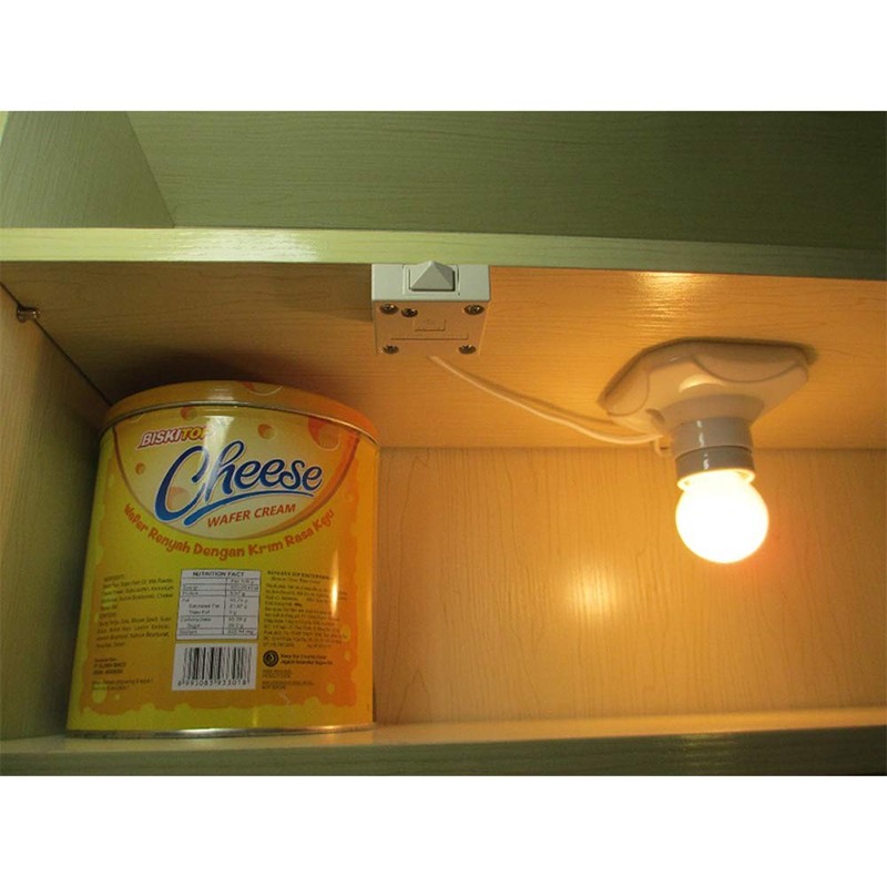 Cabinet Light Switch, 2pcs Normally Closed Push to Break Switch