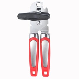 KYDLLF Left Handed Can Opener and Bottle Openers, Lefty Kitchen Tools Utensils for Left Hand People/Adults(Red)