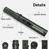 Camping Torch Lighter, Windproof Butane Torch Lighter with Fuel Indicator&Safety