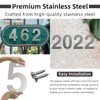 House Numbers 12cm, Stainless steel Address Sign Numbers for House,
