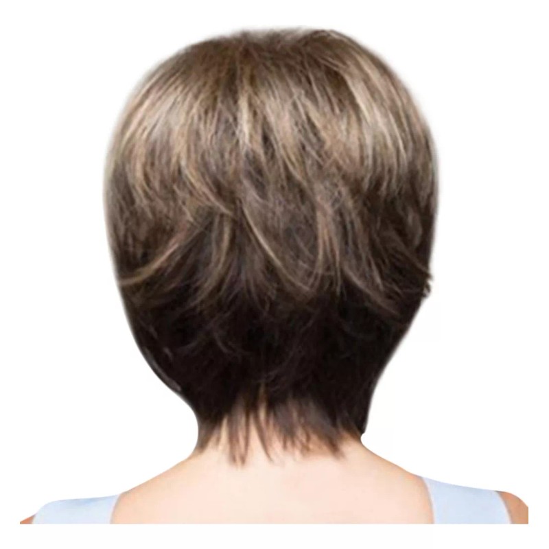 generic Wig Fashion Sintético Short De Pelo Natural Para Mujer