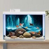 AWERT 48x24 inches Rock Cave Aquarium Background Rock Pillar Terrarium
