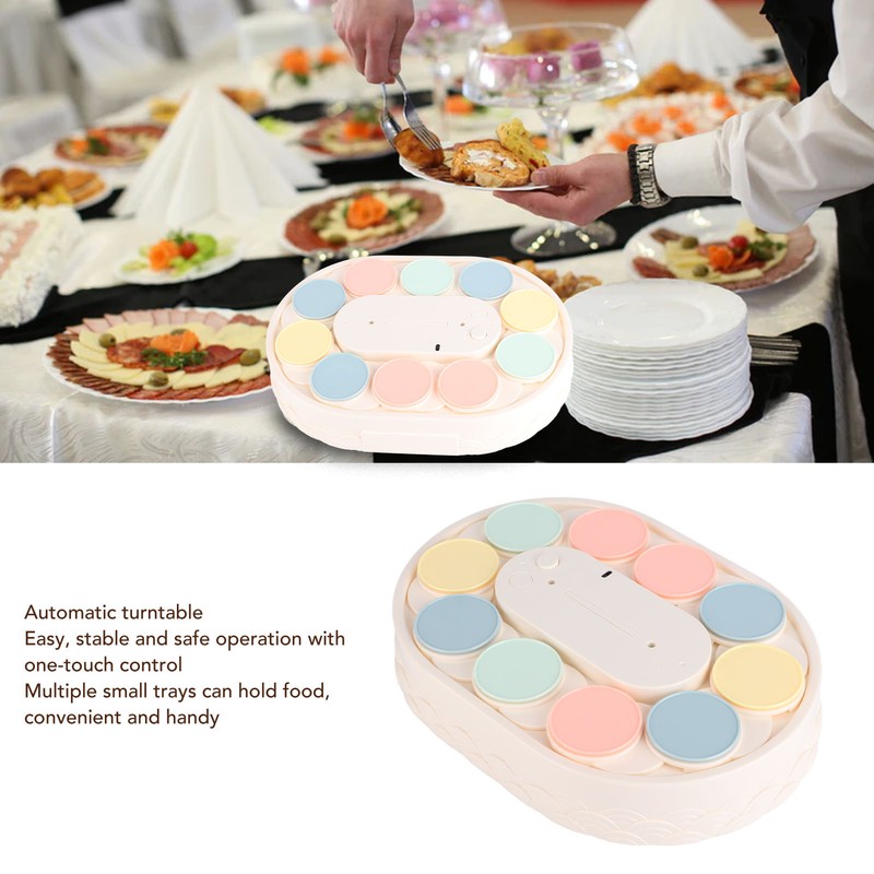 Rotary Sushi Machine Automatic Rotating Table Display Stand Swing Tray