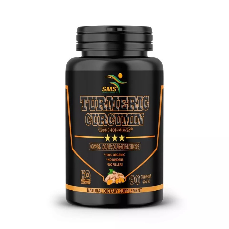 SMS Turmeric Black Pepper Capsules 1500 mg Daily Best Tumeric