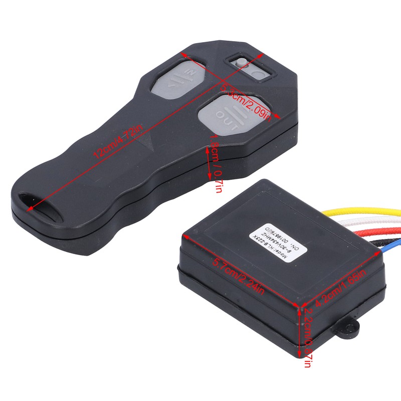 Wireless Winch Remote Control 12V Electric Replacement for Jeep SUV