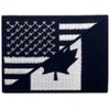 EmbTao USA American United State Canada Flag Patch Embroidered Applique