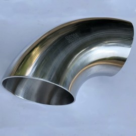 2.25Inch Exhaust Elbow Pipe 90 Degree Stainless Steel 304 (90Degree, 2.25(2 1/4))