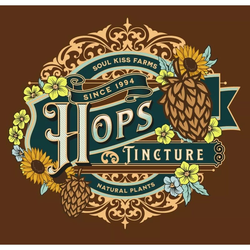 100% Pure Hops Extract Hops Tincture (Humulus Lupulus) Pure CALMING