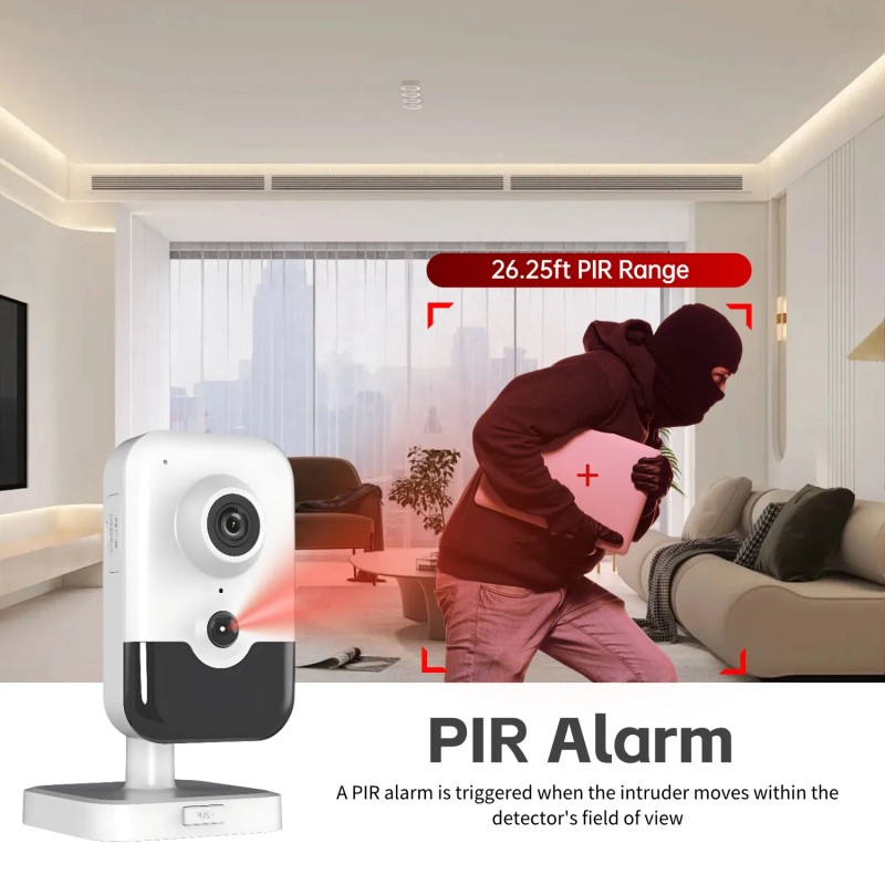 Original HIK 4K 8MP AcuSense Fixed Cube DS-2CD2483G2-I POE IP