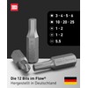 INBUS Flow 73424 Screwdriver with 12 Bits - Made in