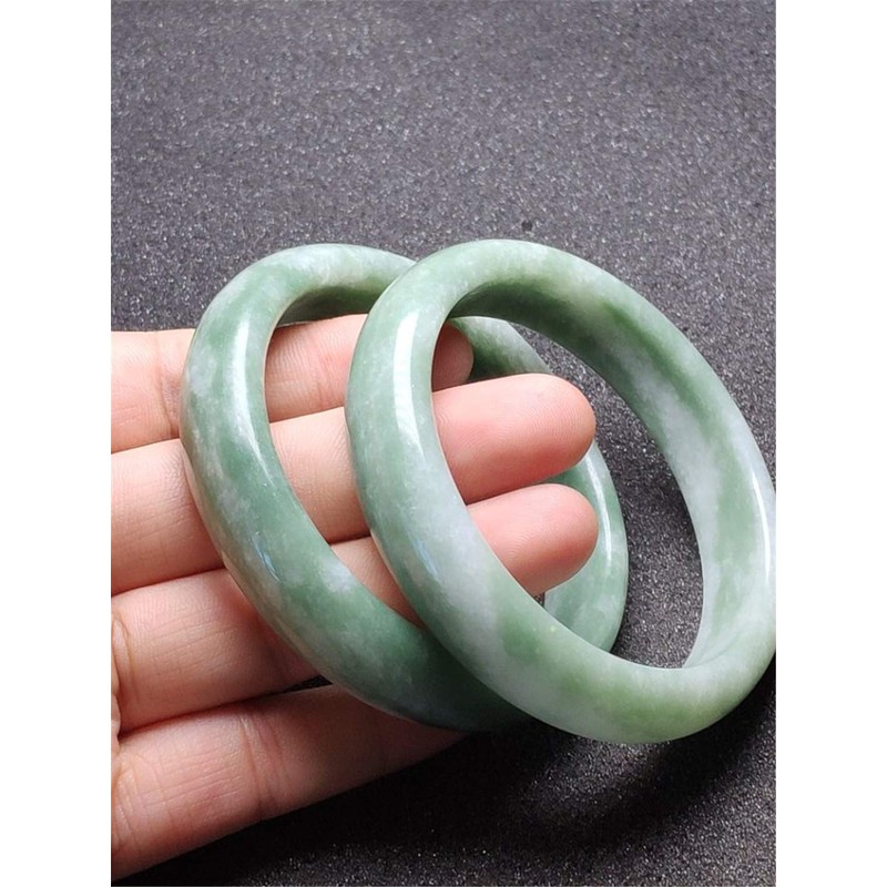 yigedan Grade A Pure Natural Jade Bangle Bracelet Natural Stone