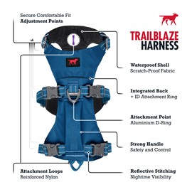 Tuff Pupper Escape Proof Dog Harness for Small Dogs | No Pull Lightweight Adjustable Harness | No Escape Multifunctional Outdoor Pet Gear | Strong Durable Breathable | Secure Comfortable Fit