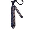 DiBanGu Conjunto de pañuelo y gemelos de seda para hombre