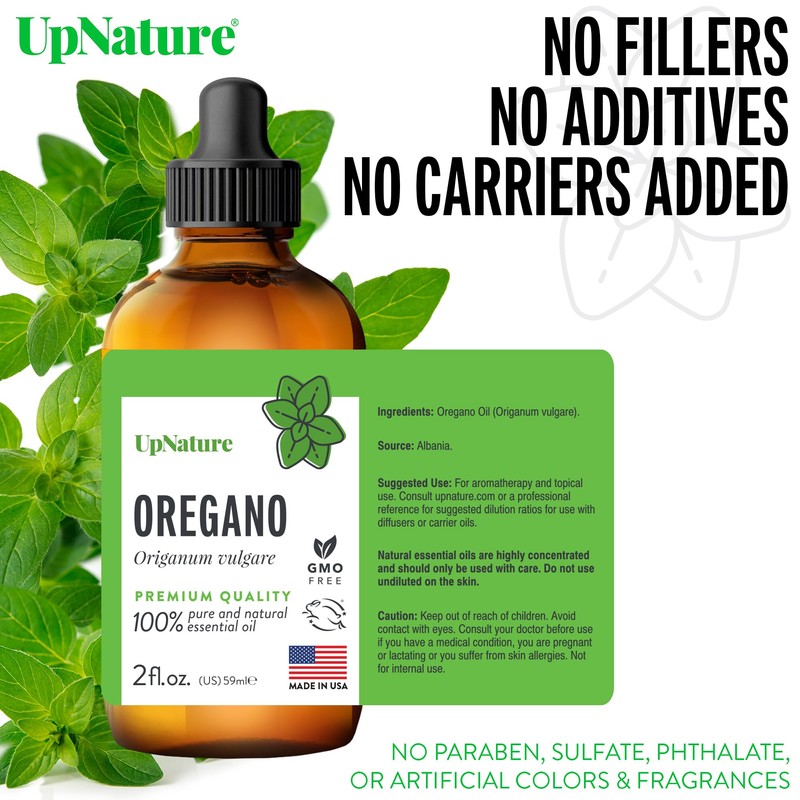 UpNature Oregano Oil - Huge 2oz - 100% Pure Oregano