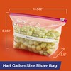 Hefty Slider Calendar Storage Bags, Half Gallon Size, 32 Count