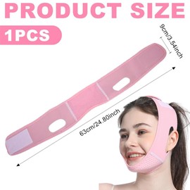 Wiederverwendbare V-Linienmaske,Upgrade Ice-Cool Lifting Maske für V Line,V Gesichtsmasken,Doppelkinn Reduzierer Gesichtslifting Bandage,für Doppelkinn und schlaffe Gesichtshaut