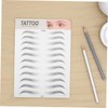 Ipetboom Waterproof Brow Sticker 5pcs Temporary Eyebrow Stickers for Women