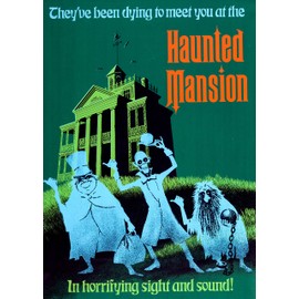 Haunted Mansion Poster 2" x 3" Fridge Magnet Refrigerator Vintage Image Gift Retro Classic Art Nostalgic