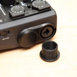 Bioluminous Zoom H6 / H5 Field Recorder XLR Input Caps - Fit Perfectly - Black - Set of Four