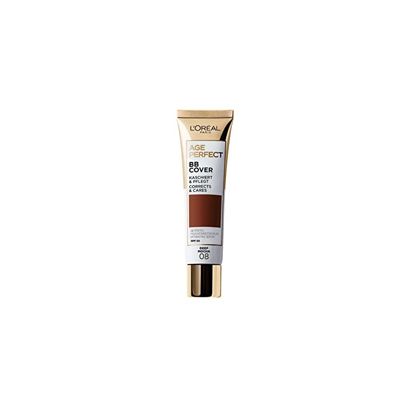 L'Oreal Paris Age Perfect BB Cream 08 Mahogany, light-weight, Infused