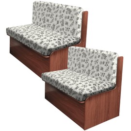 ANARACHON Leather Look RV Camper Dinette Cushion Covers, Washable RV Couch Cushion Covers Dinette Booth Seats Stretchable Camper Seat Covers (2 Backrest Cover & 2 Bench Cover, Beige Flower)