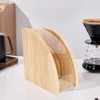 Dustproof Filter Holder Fan Shaped Coffee Filter Storage Holder Solid