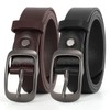 XZQTIVE 2 Pack Women Plus Size Leather Belts Fashion Cowhide