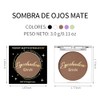 Erinde Mini Sombras Para Ojos Mate, Paleta De Sombras, 03