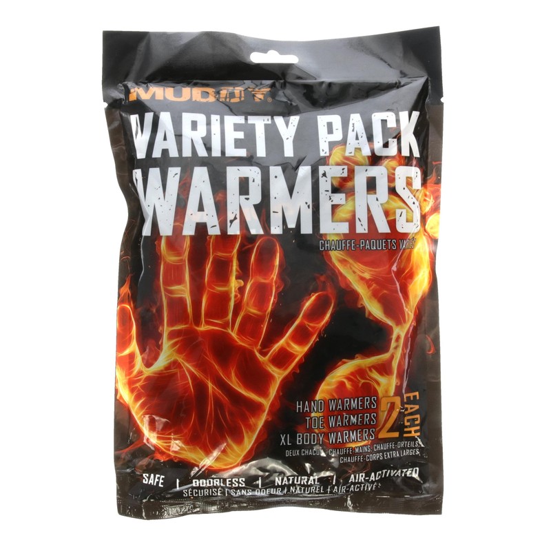 Muddy Disposable Warmer Variety Pack / (2) Each Hand, Toe