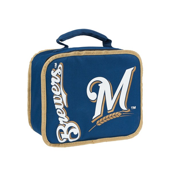 MLB Milwaukee Brewers Sacked Lunchbox, 10.5-Inch, Royal