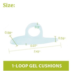 Hammertoe Corrector - 8 Pack Toe Splints - Soft Gel Toe Straighteners - Realign Bent, Curled, Crooked, Claw