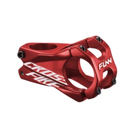 Funn Crossfire Mountain Bike Stem with 31.8mm Bar Clamp - Durable and Lightweight Alloy Bike Stem for Mountain Bike and BMX Bike, Length 50mm stem (Red)