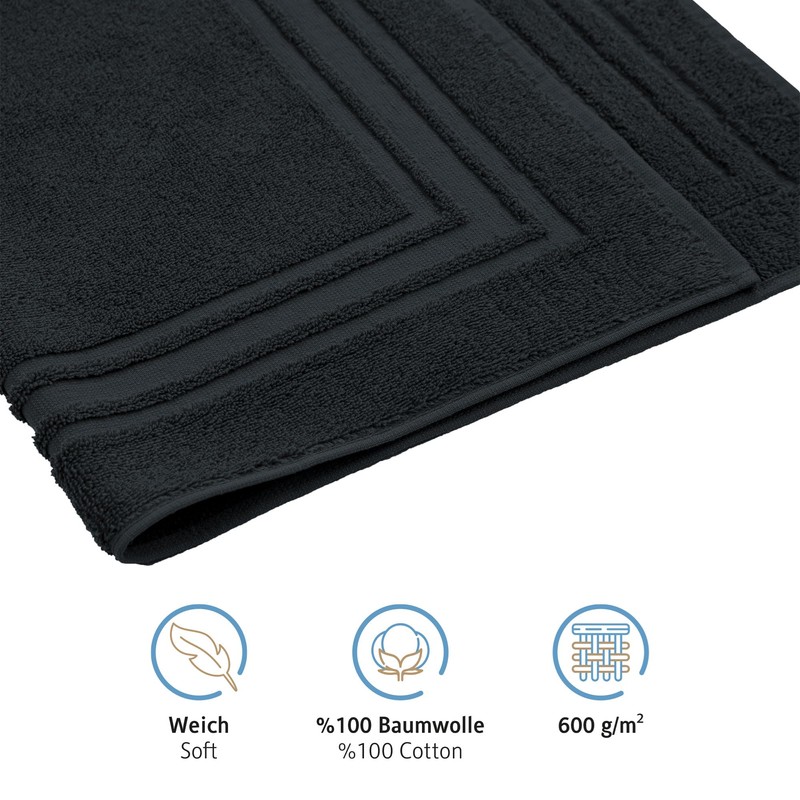 Komfortec Bath Mat Set, 2 Pieces, Terry Cloth Shower Mat,