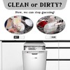 Dishwasher Magnet Clean Dirty Sign, Premium Stainless Steel Clean Dirty