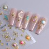 Sun Moon Nail Stickers for Nail Art, 5D Embossed Bohemian