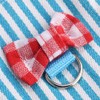 2Pcs Hamster Harness, Red Grid + Blue Stripes Small Animal