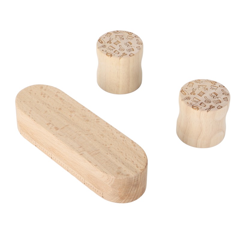 Quilters Clapper 17.8cm Wood Quilting Tailors Sewing Set Multifunction with