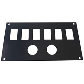 PBR Products Compatible with Honda pioneer 700 six switch holes dash plate.bracket with 2 power outlet holes