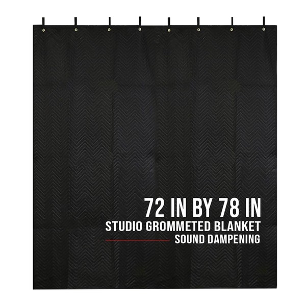 BoxerTools Studio Grommeted Sound Dampening Blanket 72 in. x 78