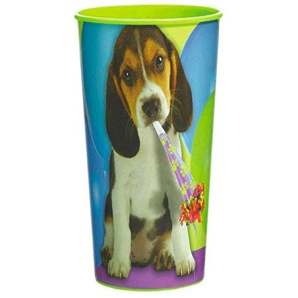 Adorable Party Pups Plastic Cups Tableware, , 16oz.