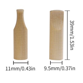 VOVCAMLS 10 Set Cigarillo Mouthpiece Holder Wood Tips for Cigarillos Wood Cigar Holder for Men and Women