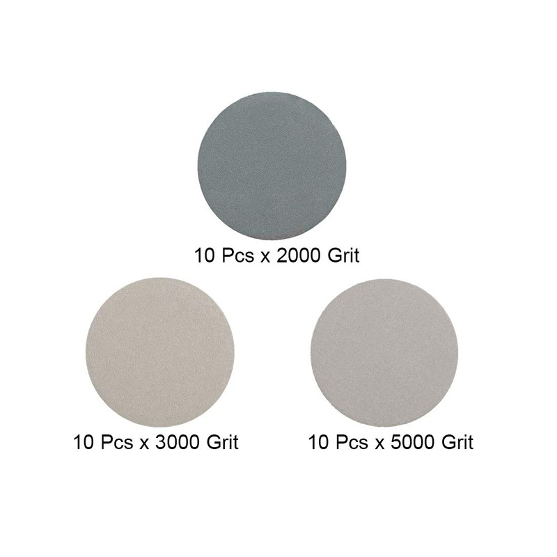 sourcing map 1-Inch Hook and Loop Sanding Disc Wet/Dry Silicon