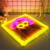 ENUOLI Pretty Girl Neon Sign,UV Print LED Light Sign Dimmable