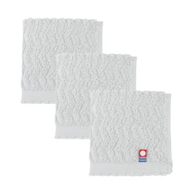 Oruta Towel Handkerchief, Imabari, Set of 3, Small, Women's, Cotton, Fluffy, Made in Japan, 8.7 x 8.7 inches (22 x 22 cm), Hand Towel, Stylish, Cute, Non-Fluorescent Dyes, Light Blue